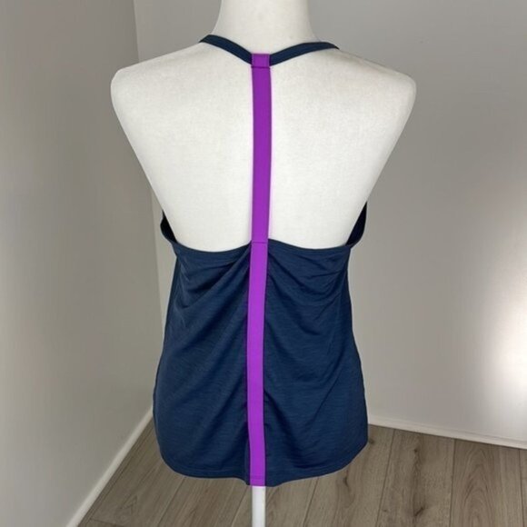 Athleta Blue & Purple Workout Tank Size M - Picture 4 of 8